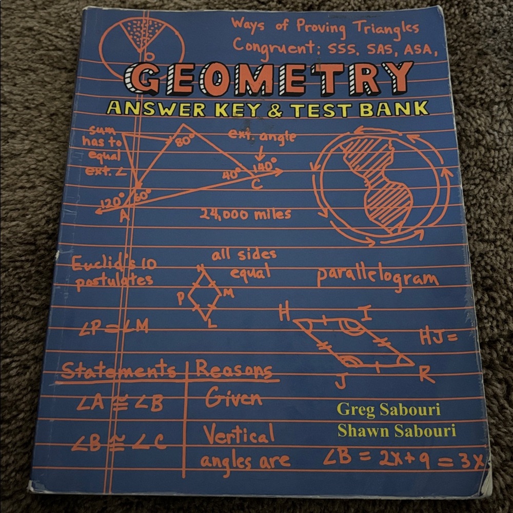 Teaching Textbooks Geometry Answer Key & Test Bank Book